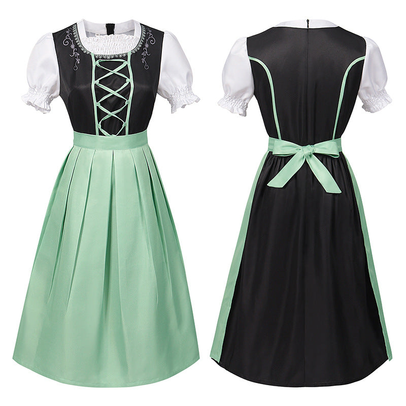 Oktoberfest Bavarian Traditional Beer Maid Costume Women's Dress