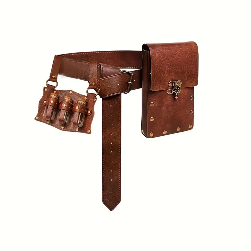 Medieval Renaissance Utility Belt & Pouch Accessories