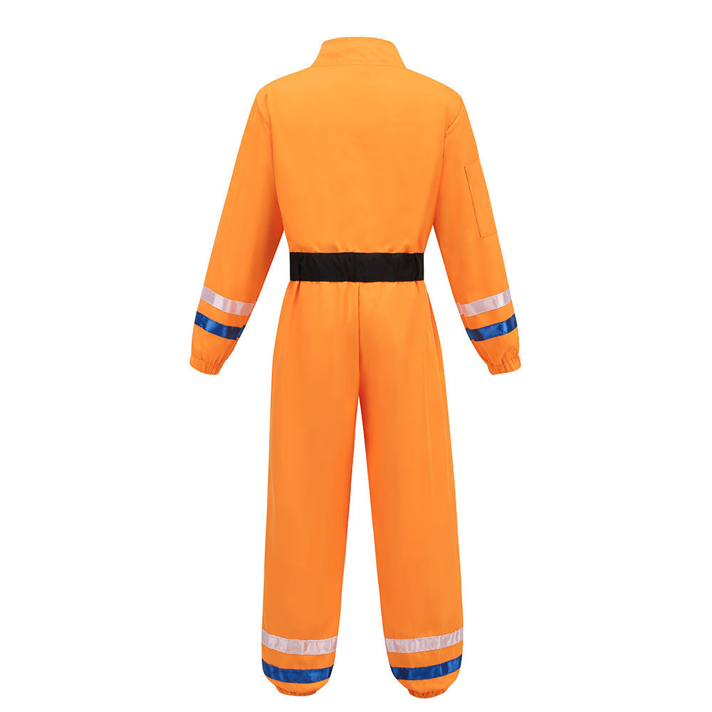 Boys Girls Astronaut Costume Space Man NASA Kids Fancy Dress Outfit Book Day