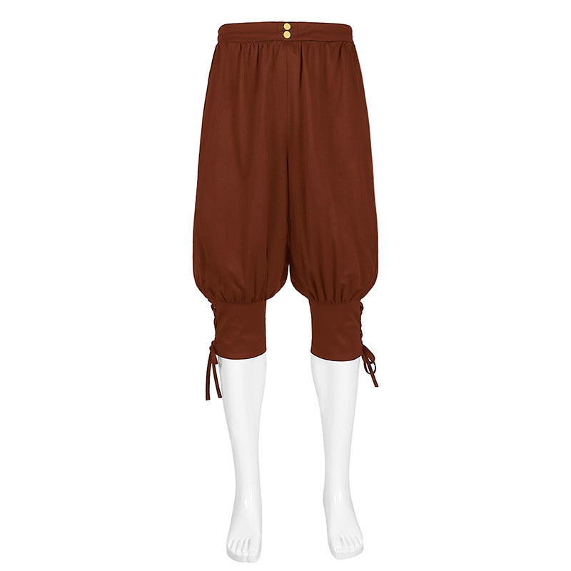 Medieval Civilian Costume Adult Renaissance Reenactment Theater Cosplay Pant Top