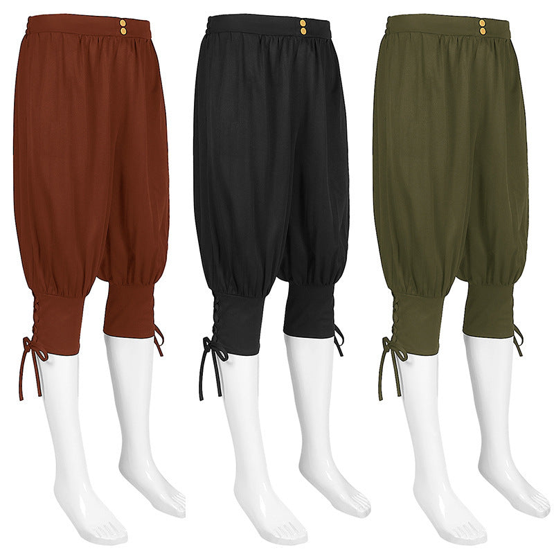 Medieval Civilian Costume Adult Renaissance Reenactment Theater Cosplay Pant Top