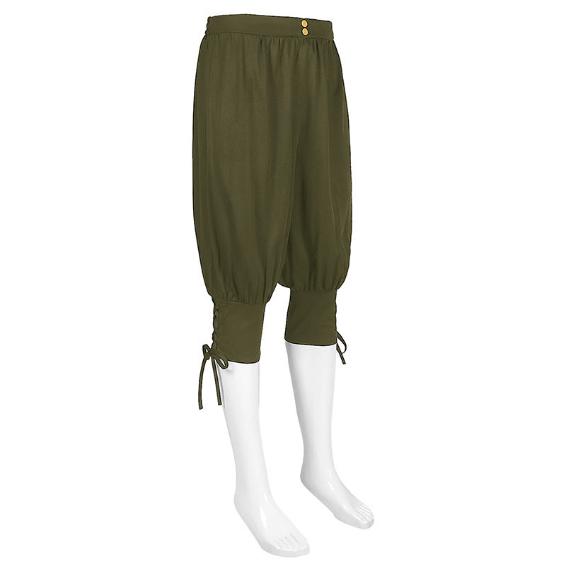 Medieval Civilian Costume Adult Renaissance Reenactment Theater Cosplay Pant Top