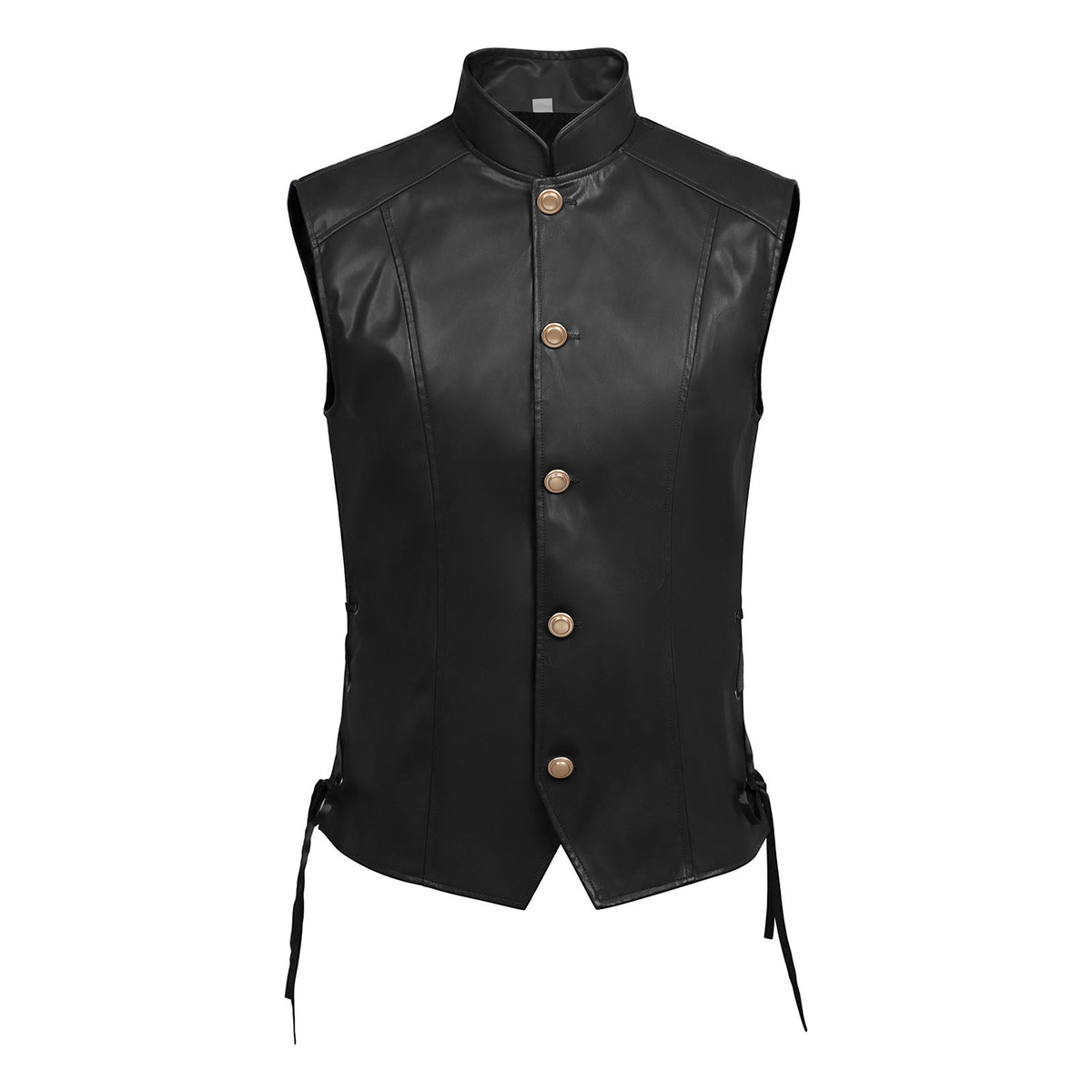 Men's Medieval Faux Leather Vest – Viking Pirate Waistcoat