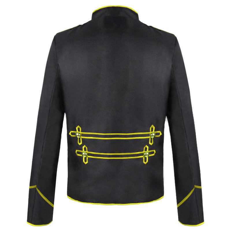 Retro Gothic Steampunk Drummer Parade Jacket Perfect for Band Uniform