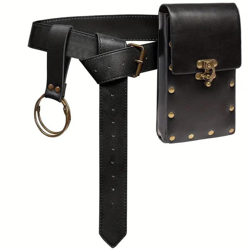 Medieval Renaissance Utility Belt & Pouch Accessories