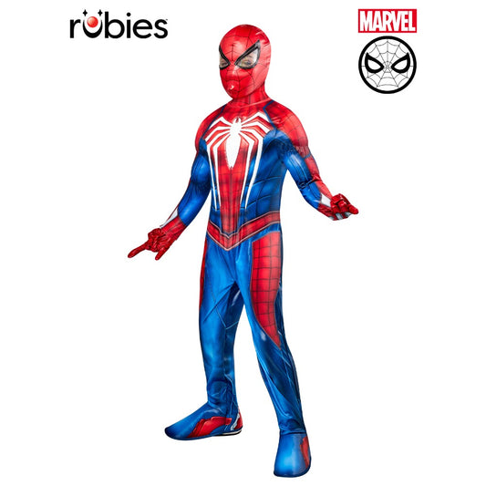 SPIDER-MAN 2 GAMING PREMIUM COSTUME IN SUIT CARRIER, CHILD Spider Man Cosplay Officially Licensed Marvel