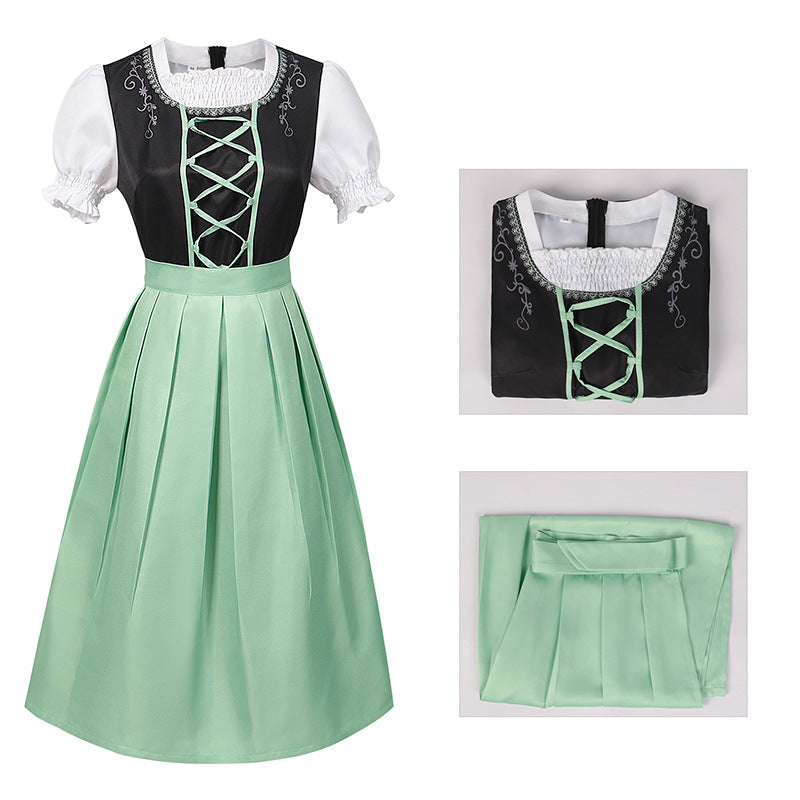 Oktoberfest Bavarian Traditional Beer Maid Costume Women's Dress