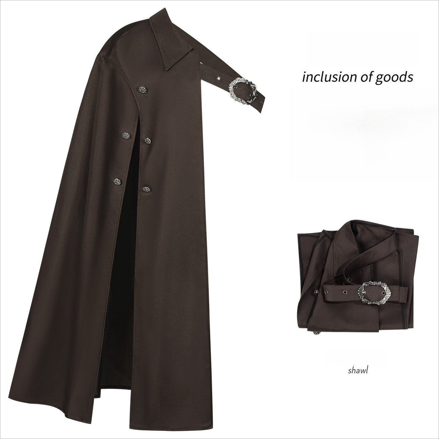 Mens Tudor Noble One Shoulder Cloak Medieval Knight Cape LARP Ren Faire