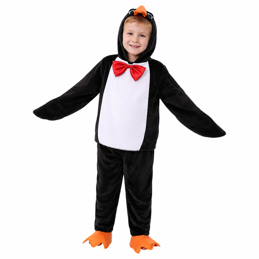 Kids Penguin Costume Set Animal Fancy Dress Book Week Halloween