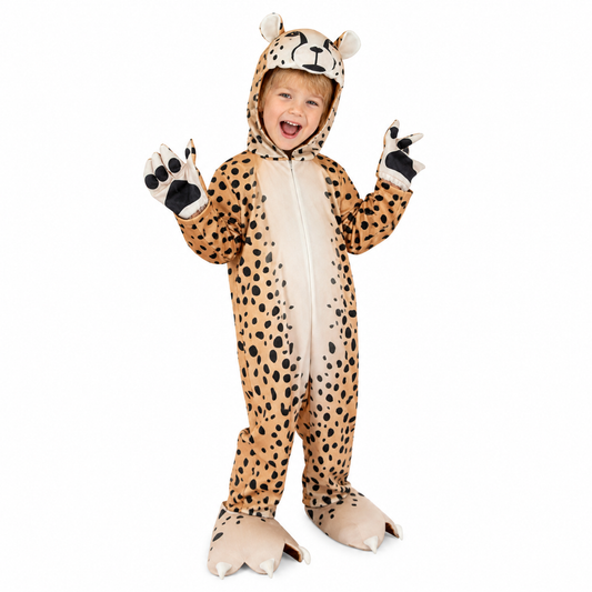 Kids Leopard Costume Animal Onesie Safari Fancy Dress Book Week | MEEJOY