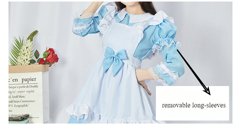 Halloween Alice Maid Costume - Lolita Long Sleeve Cute Princess Dress