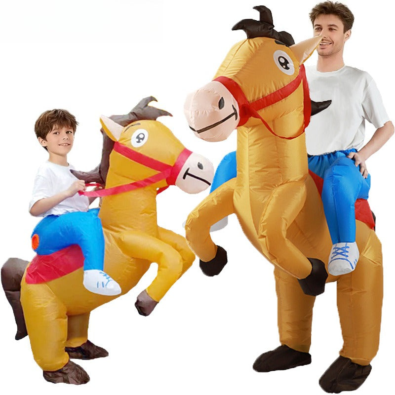  Funny Adult and Kids Inflatable Horse Costume MEEJOY