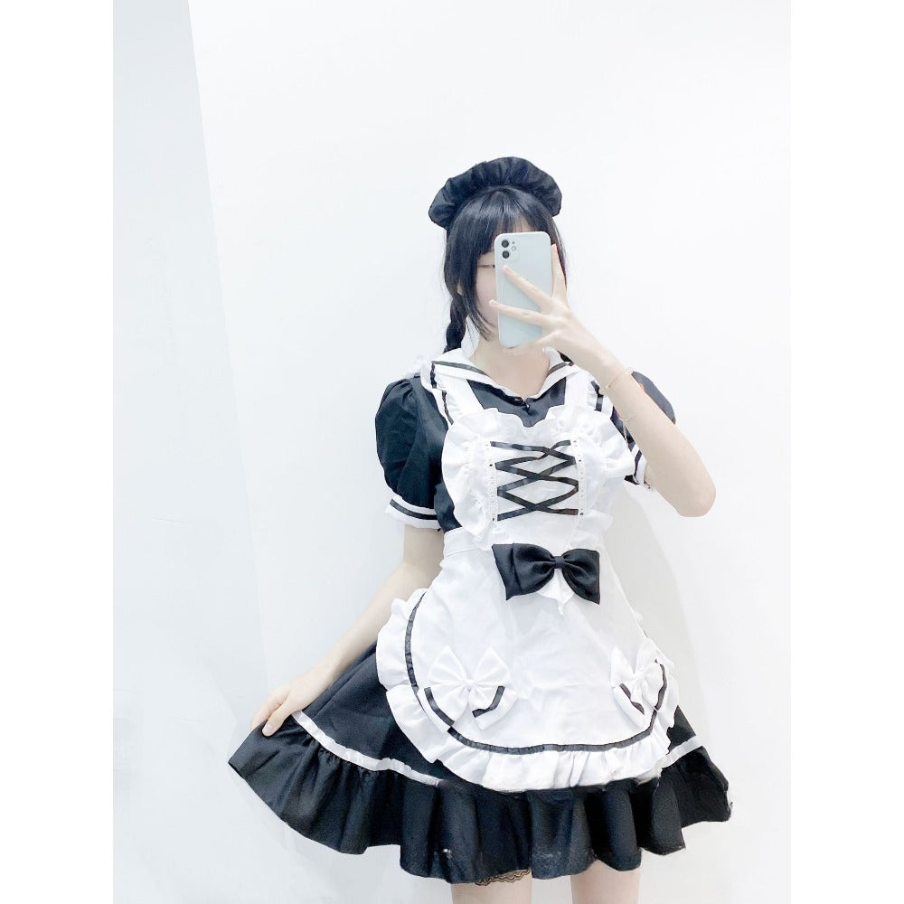 Purple Maid Costume Pure Hearted Maid Costume Fun Set Cute Girl Anime Costume