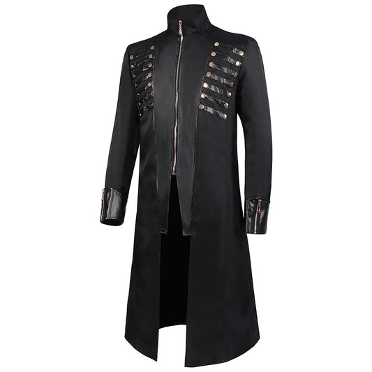 Mens Steampunk Victorian Coat Tailcoat Jacket Halloween Gothic Vintage Costume