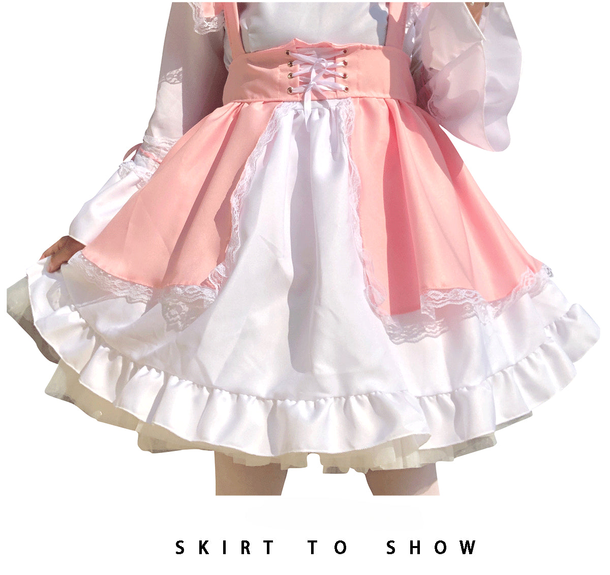 Japanese Style Crossdressing Lolita Distinguished Dress - Women's Long Sleeve Short Skirt Western-style Cosplay Maid Costume