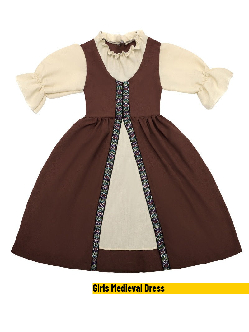 Kids Medieval Renaissance Peasant Costume – Girl & Boy Sets