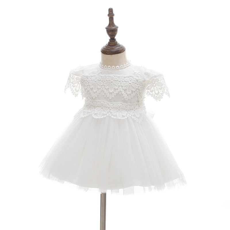 Elegant Lace Baby Baptism Christening Gown Blessing Princess Dress