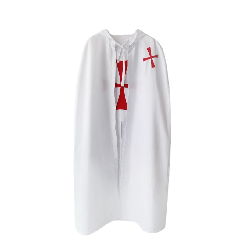 Knights Templar Uniform Set Cape Burqa Roman Empire Movie Cosplay Costume