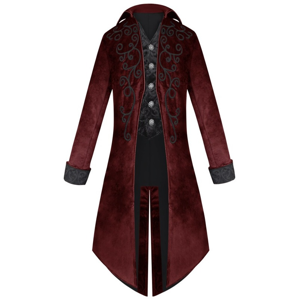 Victorian Mens Tailcoat Steampunk Tailcoat Jacket Gothic Coat Halloween Costume