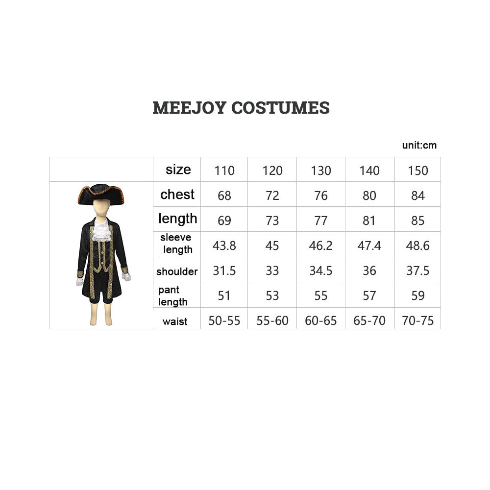 Boys' Caribbean Pirate Halloween Game Uniform - Set Sail for Adventure