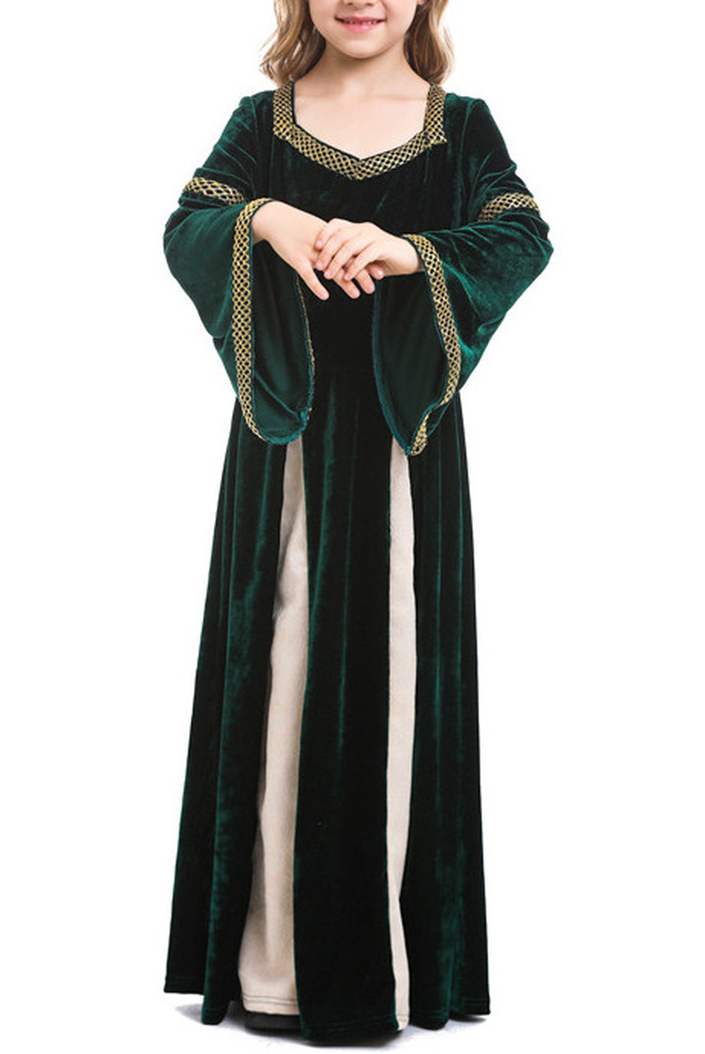 Medieval Princess Costume for Girls Renaissance Fancy Dress