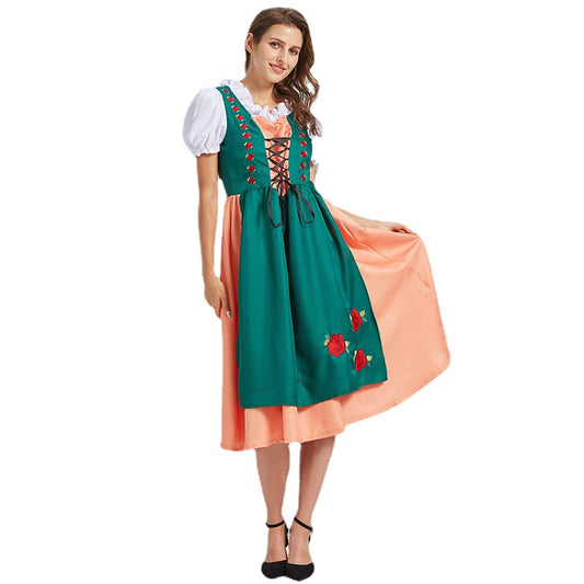 Oktoberfest Bavarian Traditional Beer Maid Costume Festival Party Ball Performance Dress for Women