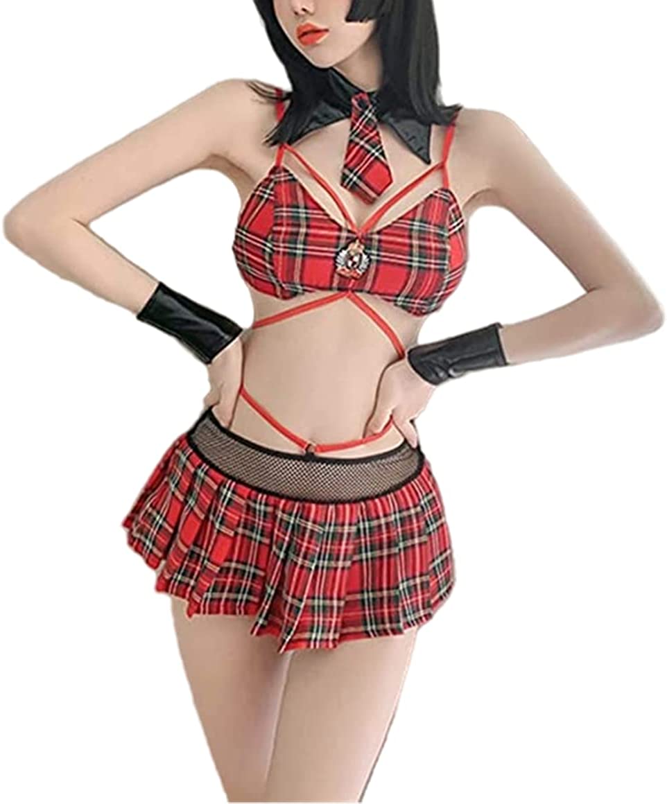 Naughty Student Women Costumes Sexy Schoolgirl Lingerie Outfit