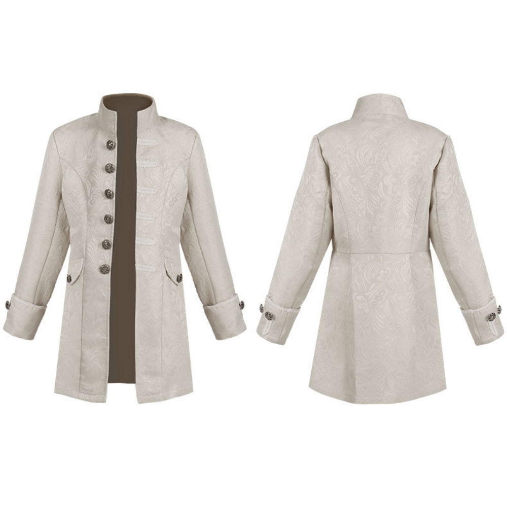 Children's Formal Coat Solid Color Stylish Steampunk Vintage Uniform Stand Collar