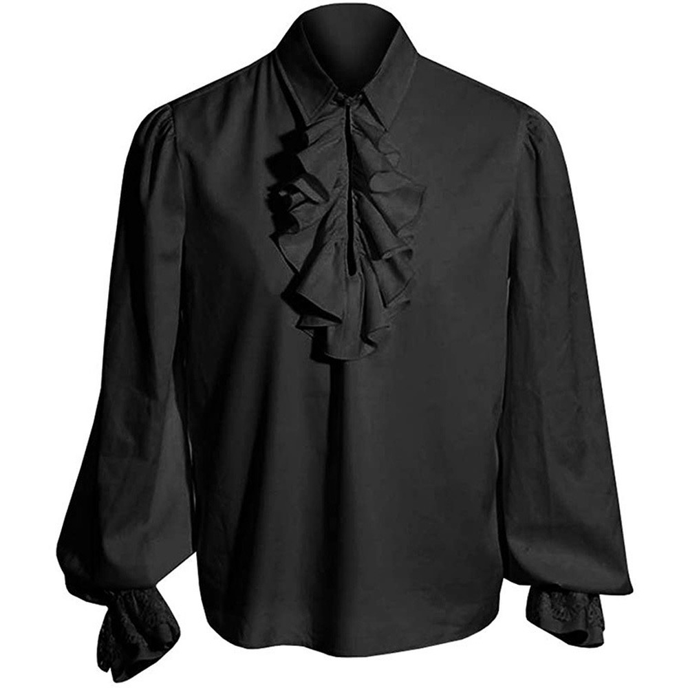 Women Men Kid Pirate Shirt Victorian Top Medieval Renaissance Gothic Vampire Costume