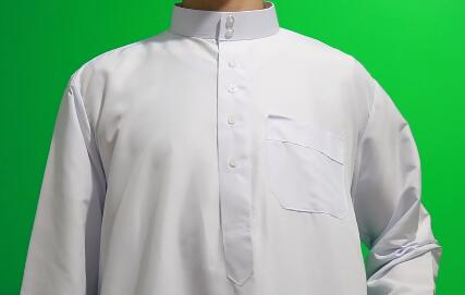 Mens Muslim Clothing Saudi Arab Long Sleeve Thobe Islamic Jubba Kaftan Long Robe