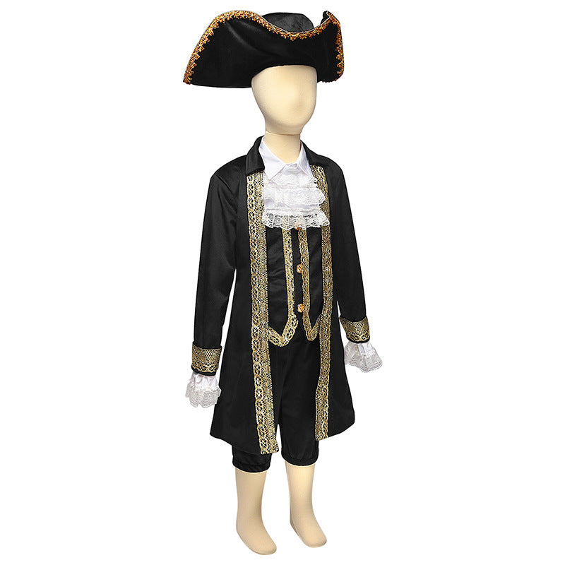 Boys' Caribbean Pirate Halloween Game Uniform - Set Sail for Adventure