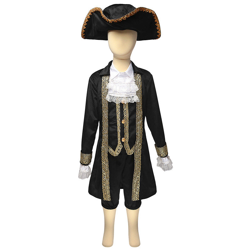 Boys' Caribbean Pirate Halloween Game Uniform - Set Sail for Adventure