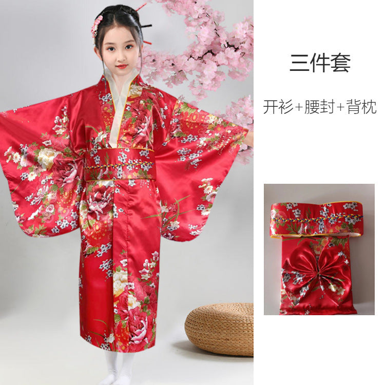 Authentic and Stylish Children's Japanese Kimono Adorable Cherry Blossom Kimono for Kids