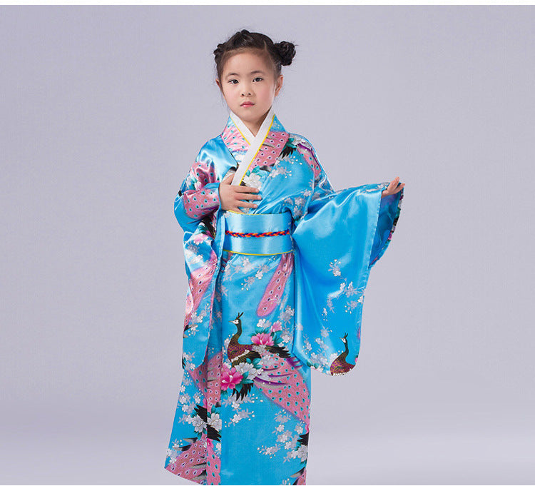 Authentic and Stylish Children's Japanese Kimono Adorable Cherry Blossom Kimono for Kids