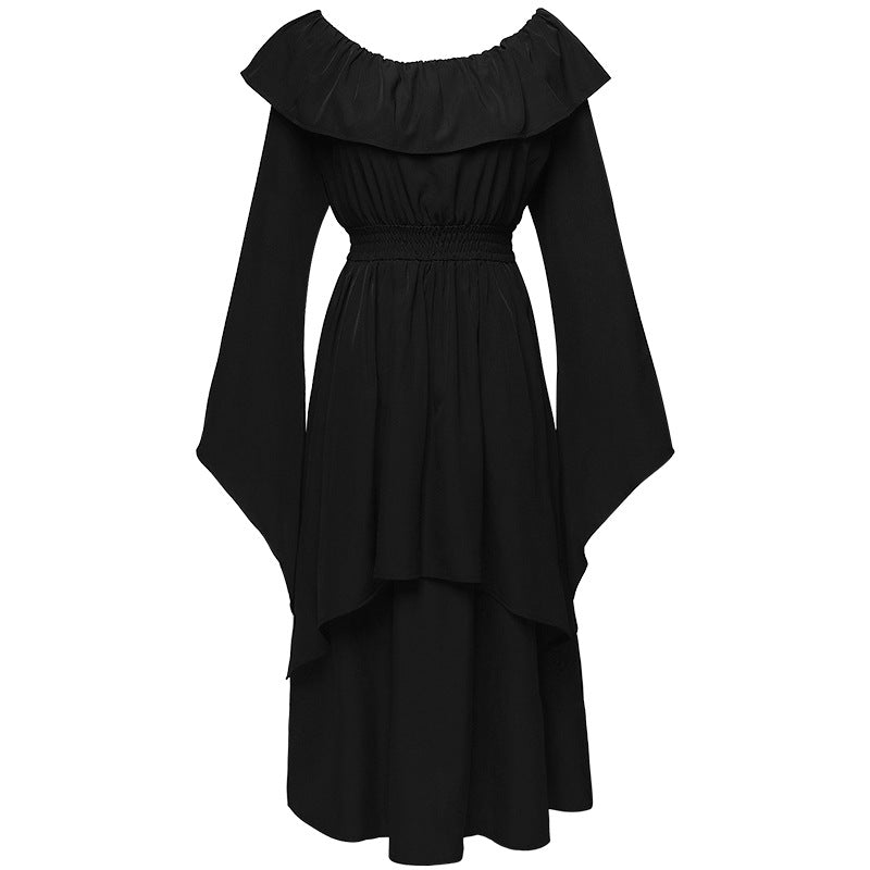 Embrace the Elegance of Steampunk Gothic Victorian Fashion with our Long Sleeve Women's Dress