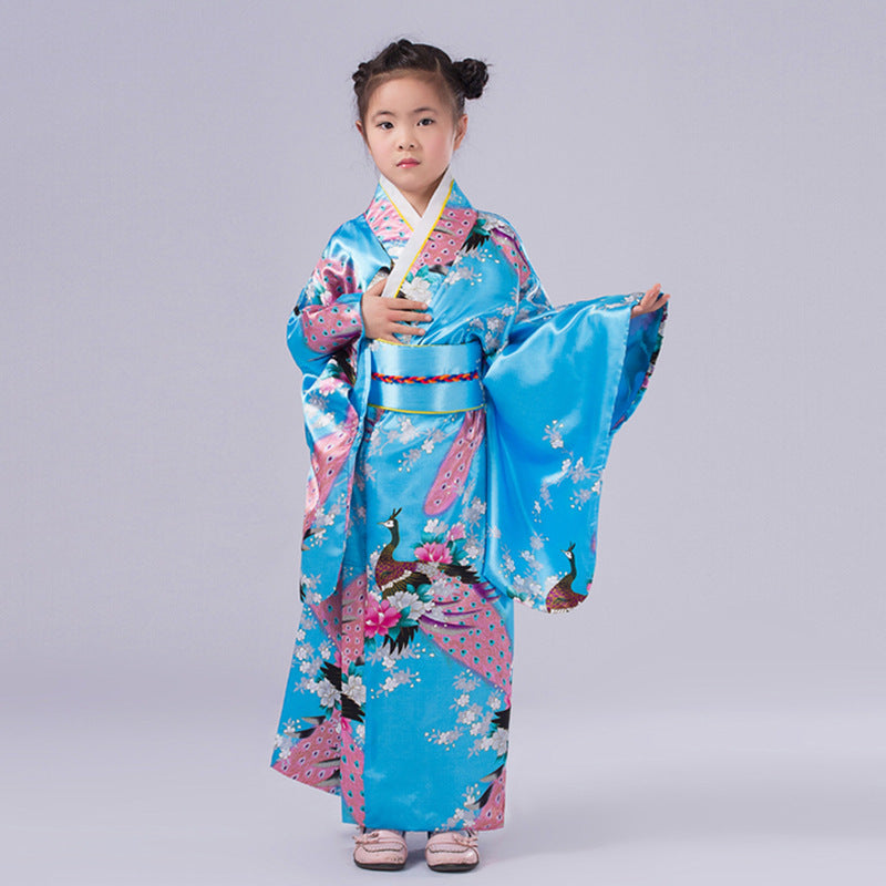 Authentic and Stylish Children's Japanese Kimono Adorable Cherry Blossom Kimono for Kids