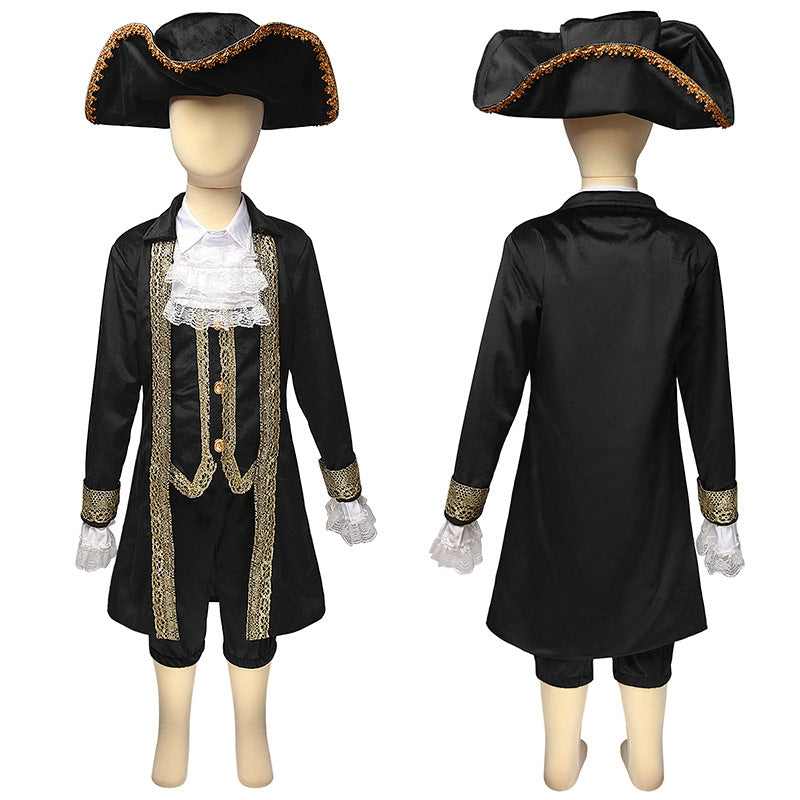 Boys' Caribbean Pirate Halloween Game Uniform - Set Sail for Adventure