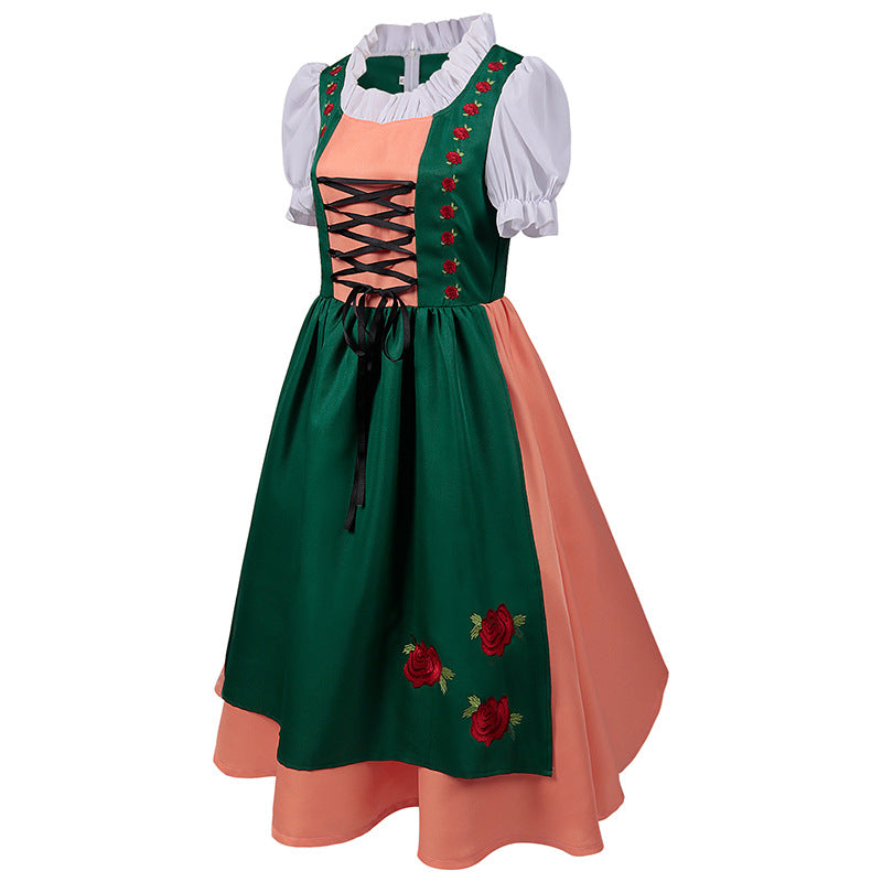 Oktoberfest Bavarian Traditional Beer Maid Costume Festival Party Ball Performance Dress for Women