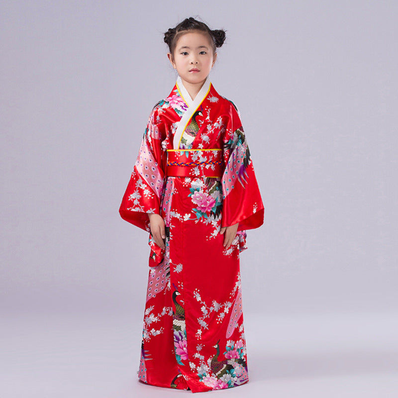 Authentic and Stylish Children's Japanese Kimono Adorable Cherry Blossom Kimono for Kids