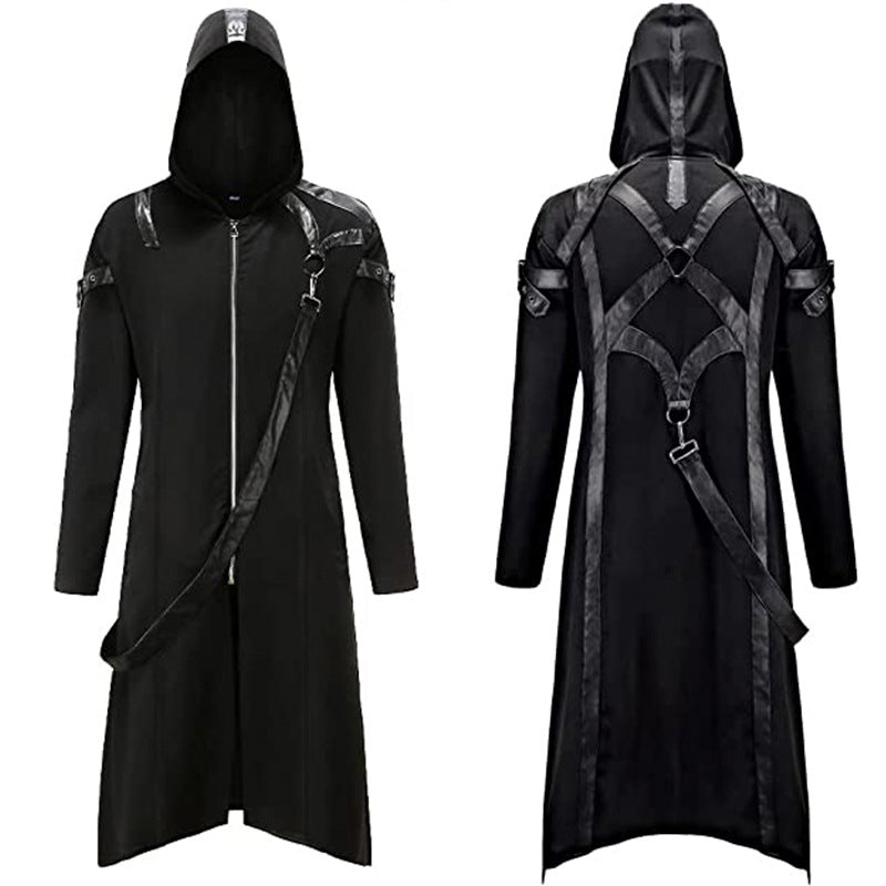 Dark Gothic  Anime Game Series Retro Jacket Men's Clothing Steampunk Retro Uniform