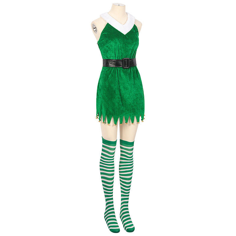 Xmas Party Theme Christmas Costume Dress COS Stage Performance