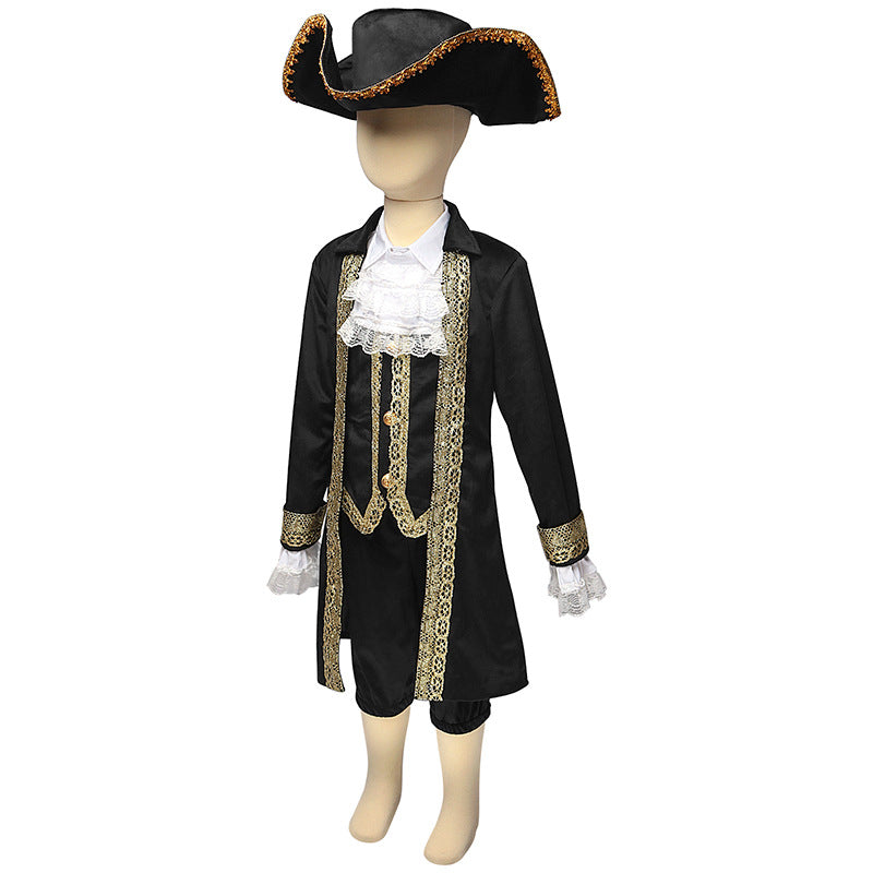 Boys' Caribbean Pirate Halloween Game Uniform - Set Sail for Adventure